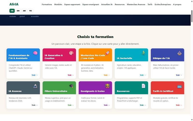 Choisis ta formation
